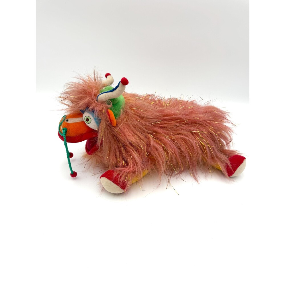 Cirque Du Soleil Dralion Furry Red Chinese Dragon 14"